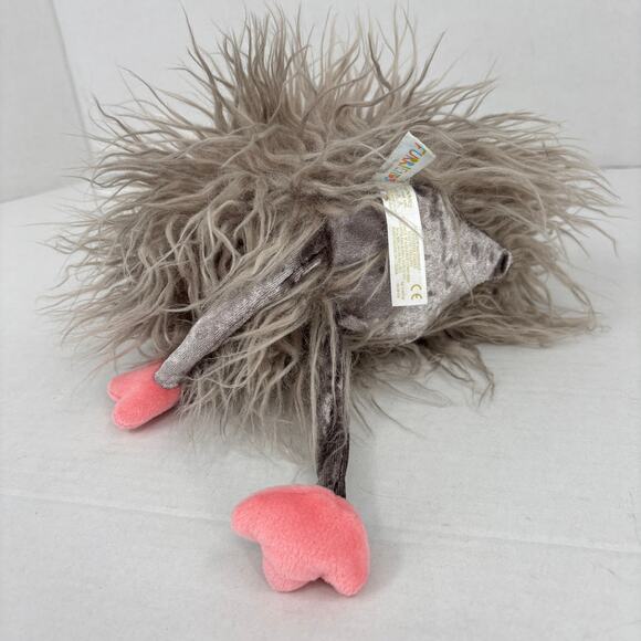 Bunnies By The Bay Ozzy Ostrich Furriends Gray Plush Bird Stuffed Animal 14 Inch - Picture 6 of 9